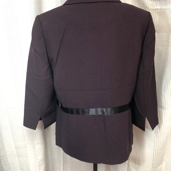 Henry Grethel Women’s Blazer Size 10 Plum Corpcore Office Career Professional - Picture 2 of 3